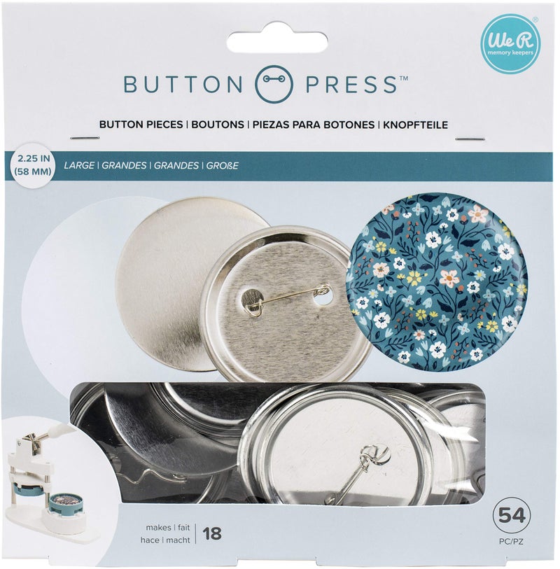 We R Memory Keepers Button Press Refill Pack 18/Pkg-Large (58mm) - Image 1